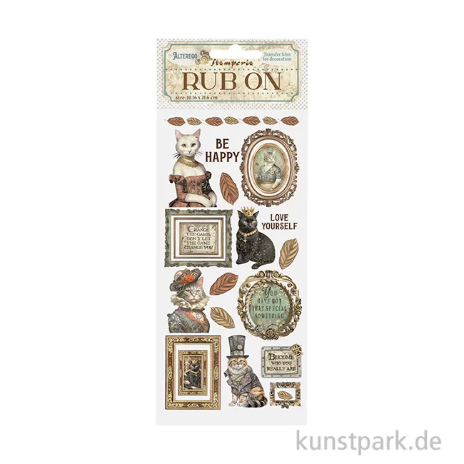 Artikelbild 1 des Artikels “Stamperia Rub On Transferfolie - Alterego Be happy Lady Cat “
