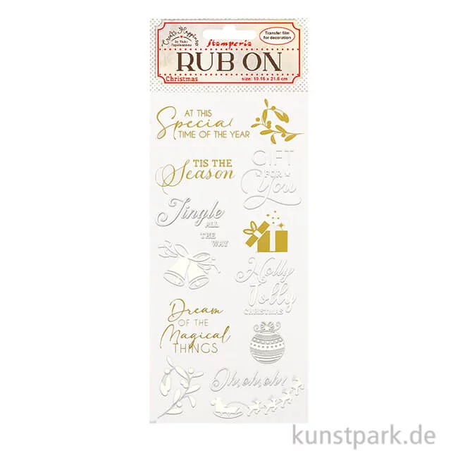 Artikelbild 1 des Artikels “Stamperia Rub On Transferfolie - Create Happiness Christmas Bells “
