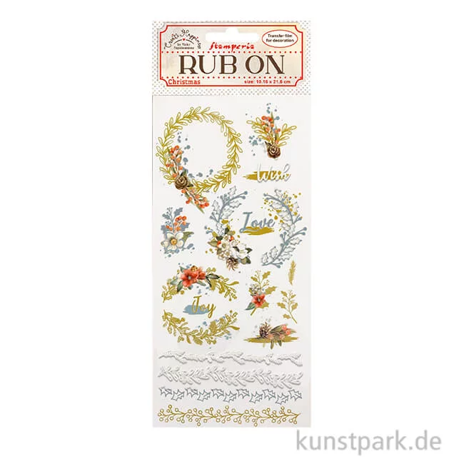 Artikelbild 1 des Artikels “Stamperia Rub On Transferfolie - Create Happiness Christmas Garlands “
