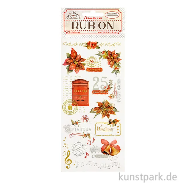 Artikelbild 1 des Artikels “Stamperia Rub On Transferfolie - Create Happiness Christmas Poinsettia “