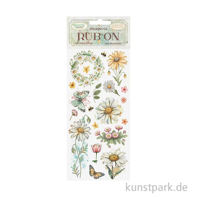 Artikelbild 1 des Artikels “Stamperia Rub On Transferfolie - Daisy Art Daisy And Butterfly “
