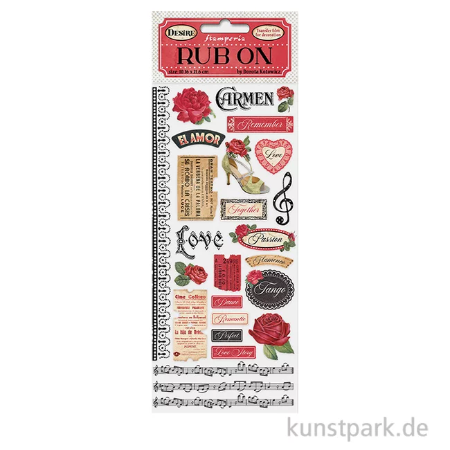 Artikelbild 1 des Artikels “Stamperia Rub On Transferfolie - Desire “