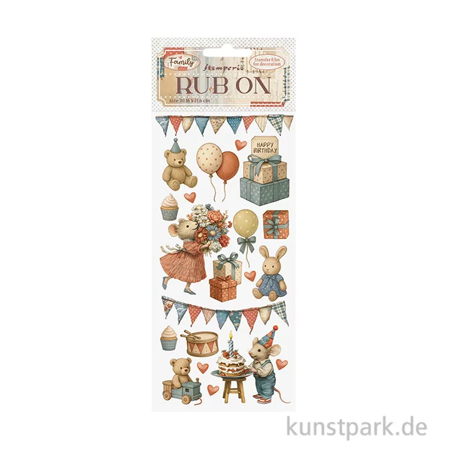 Artikelbild 1 des Artikels “Stamperia Rub On Transferfolie - Family Party “