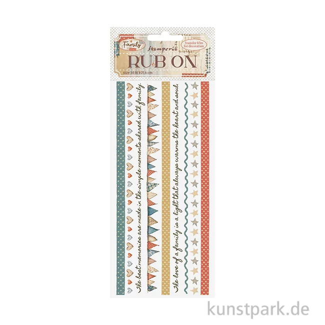 Artikelbild 1 des Artikels “Stamperia Rub On Transferfolie - Family Stripes “