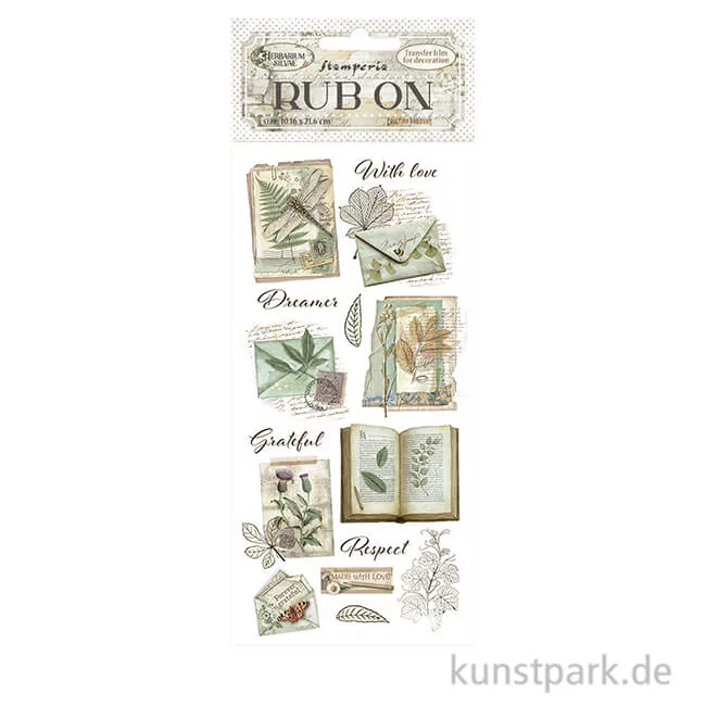Artikelbild 1 des Artikels “Stamperia Rub On Transferfolie - Herbarium Silvae Botanical Books “
