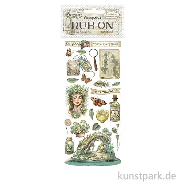 Artikelbild 1 des Artikels “Stamperia Rub On Transferfolie - Herbarium Silvae Bridge “