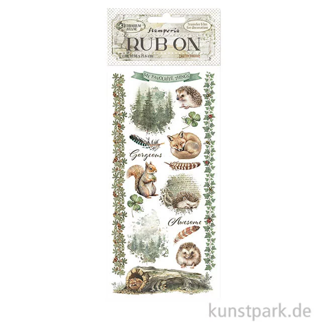 Artikelbild 1 des Artikels “Stamperia Rub On Transferfolie - Herbarium Silvae Forest “