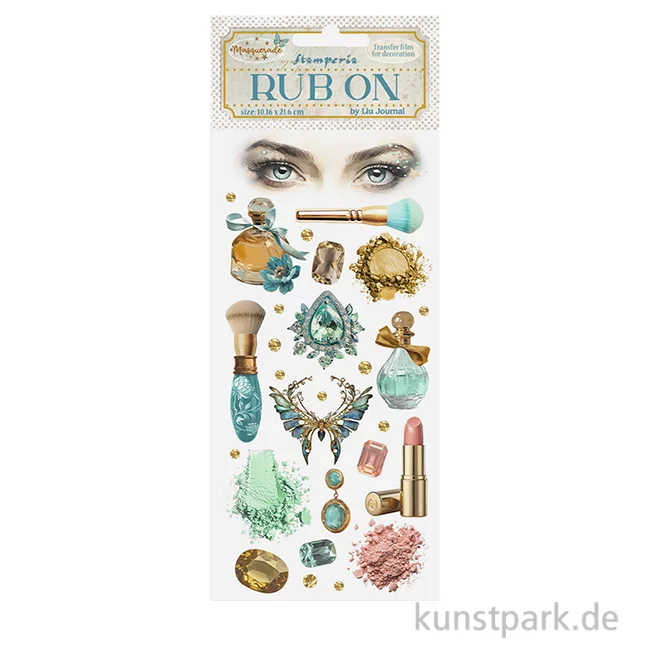Artikelbild 1 des Artikels “Stamperia Rub On Transferfolie - Masquerade Beauty “