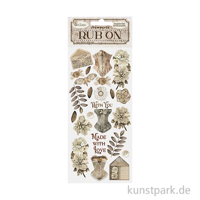 Artikelbild 1 des Artikels “Stamperia Rub On Transferfolie - Old Lace Corsets “