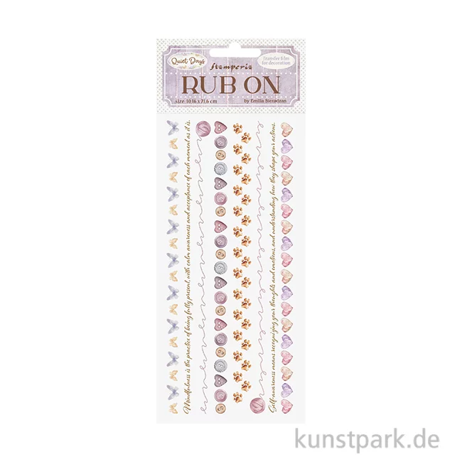 Artikelbild 1 des Artikels “Stamperia Rub On Transferfolie - Quiet Days Cozy Borders “