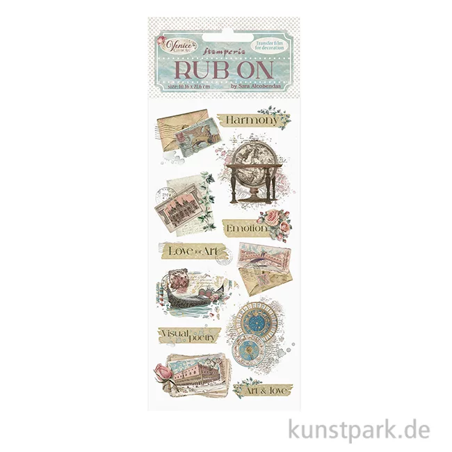 Artikelbild 1 des Artikels “Stamperia Rub On Transferfolie - Venice City of Art Letters “