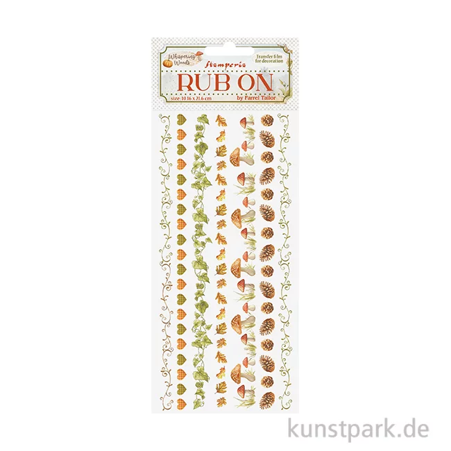 Artikelbild 1 des Artikels “Stamperia Rub On Transferfolie - Whispering Woods Stripes “