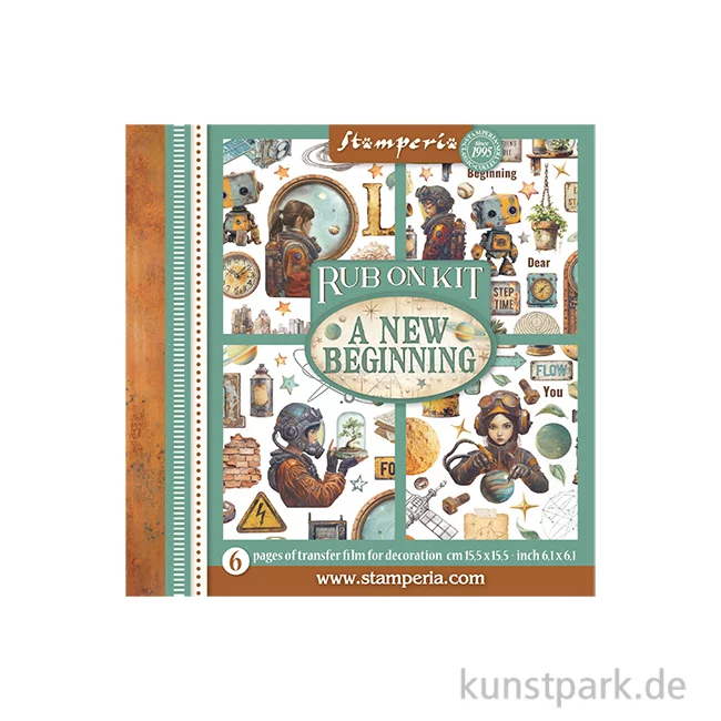 Artikelbild 1 des Artikels “Stamperia Rub On Transferfolien - A New Beginning, 6 Blatt “