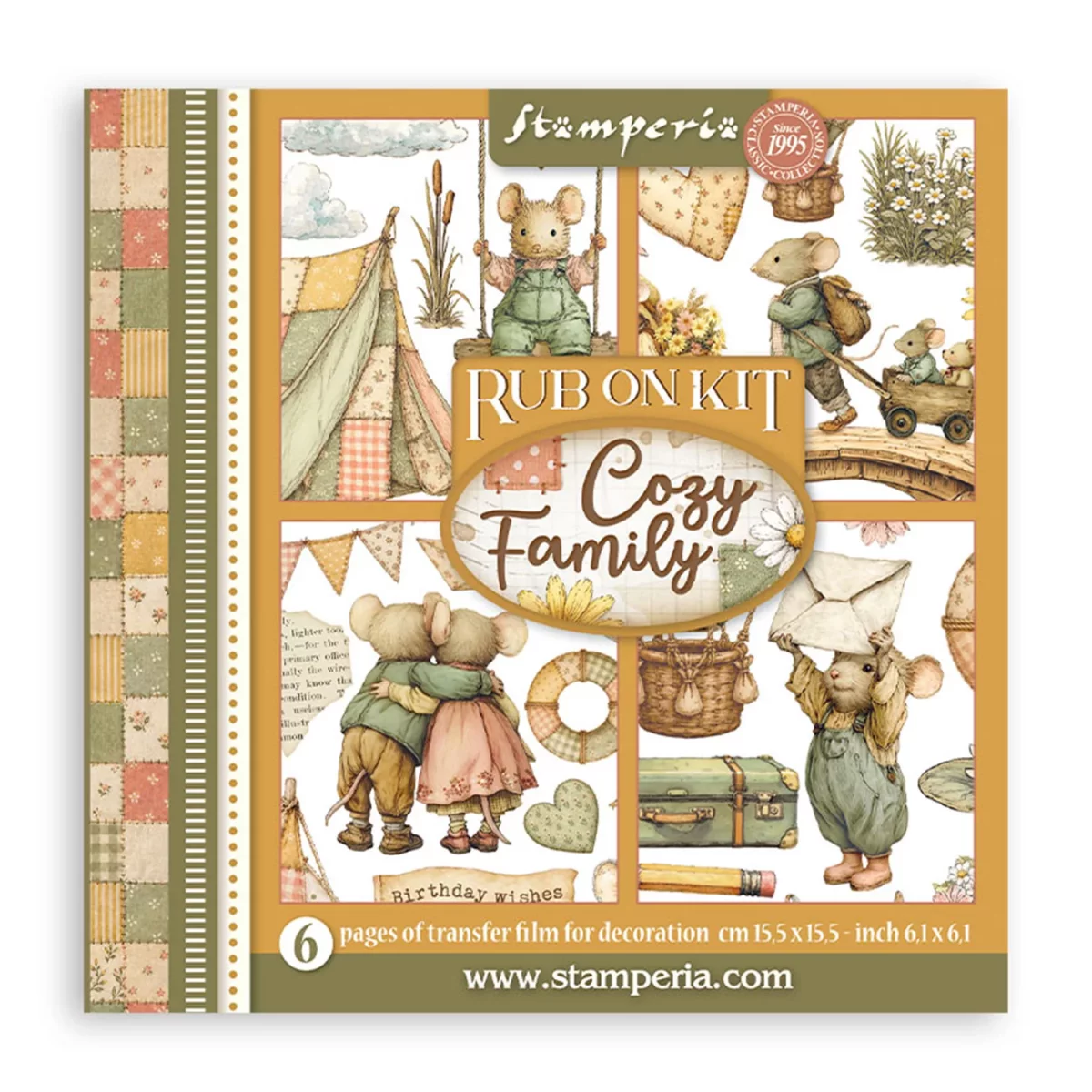 Artikelbild 1 des Artikels “Stamperia Rub On Transferfolien - Cozy Family, 6 Blatt “