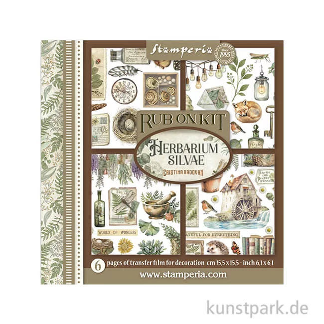 Artikelbild 1 des Artikels “Stamperia Rub On Transferfolien - Herbarium Silvae, 6 Blatt “
