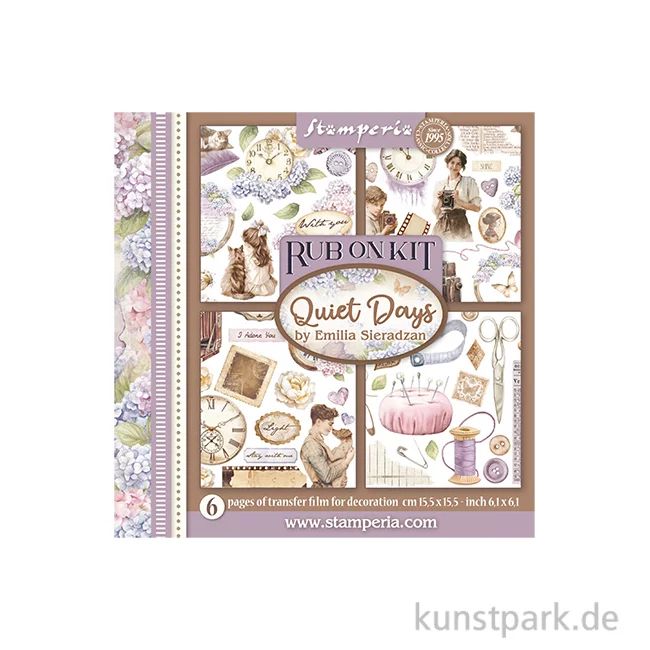 Artikelbild 1 des Artikels “Stamperia Rub On Transferfolien - Quiet Days, 6 Blatt “