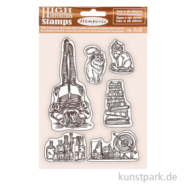 Artikelbild 1 des Artikels “Stamperia Rubber Stamps - Lady Vagabond Lifestyle Air Ship, 14 x 18 cm “