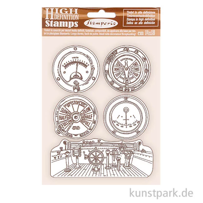 Artikelbild 1 des Artikels “Stamperia Rubber Stamps - Lady Vagabond Lifestyle Enginess, 14 x 18 cm “