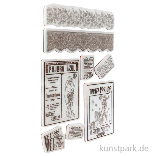 Artikelbild 1 des Artikels “Stamperia Rubber Stamps - Desire Borders and Frame, 14 x 18 cm “