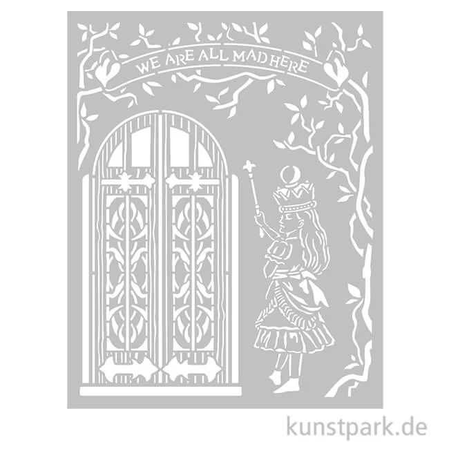 Artikelbild 1 des Artikels “Stamperia Schablone - Alice Door, 20 x 25 cm “