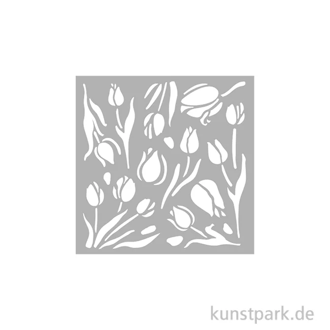 Artikelbild 1 des Artikels “Stamperia Schablone - Art of Travelling Tulips, 12 x 12 cm “
