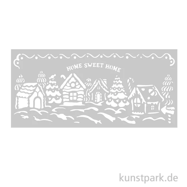Artikelbild 1 des Artikels “Stamperia Schablone - Candy Christmas Village, 12 x 25 cm “