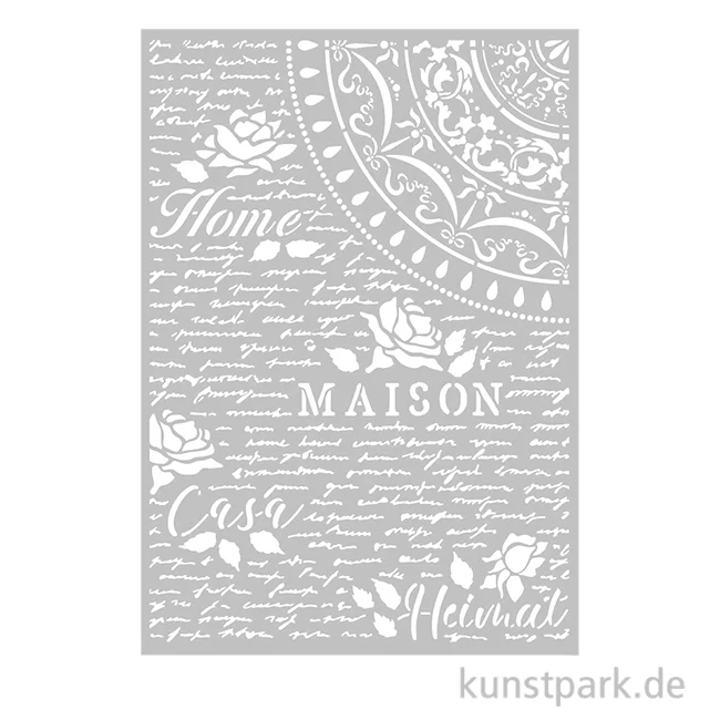 Artikelbild 1 des Artikels “Stamperia Schablone - Casa Granada Home Maison, DIN A4 “