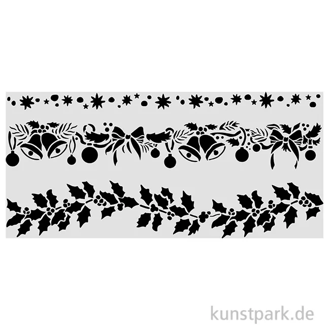 Artikelbild 1 des Artikels “Stamperia Schablone - Christmas Borders, 12 x 25 cm “