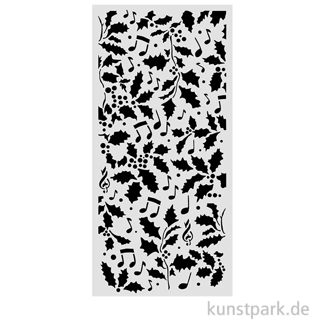 Artikelbild 1 des Artikels “Stamperia Schablone - Christmas Holly and Leaves, 12 x 25 cm “