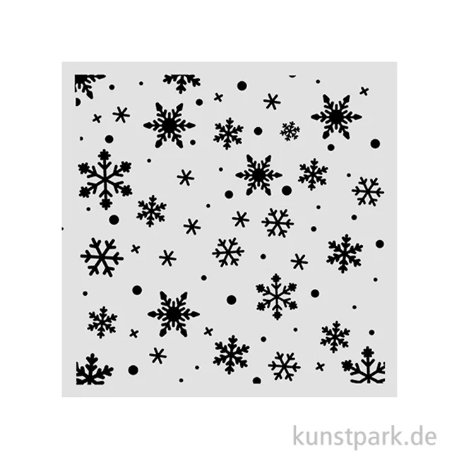 Artikelbild 1 des Artikels “Stamperia Schablone - Christmas Snowflakes Pattern, 12 x 12 cm “