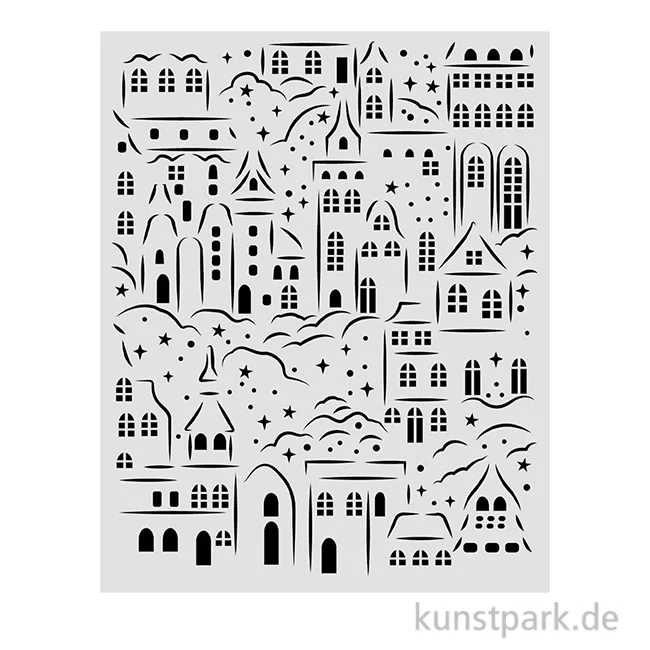 Artikelbild 1 des Artikels “Stamperia Schablone - Christmas Village, 20 x 25 cm “