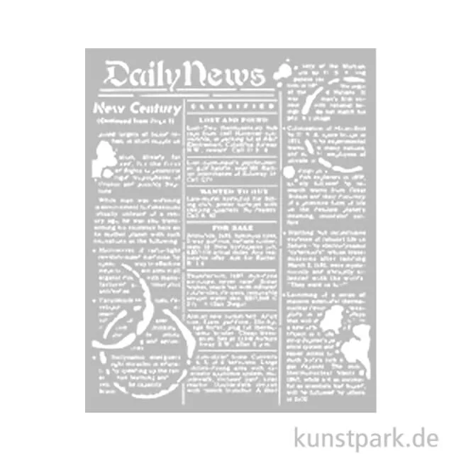 Artikelbild 1 des Artikels “Stamperia Schablone - Coffee and Chocolate Daily News, 20 x 25 cm “
