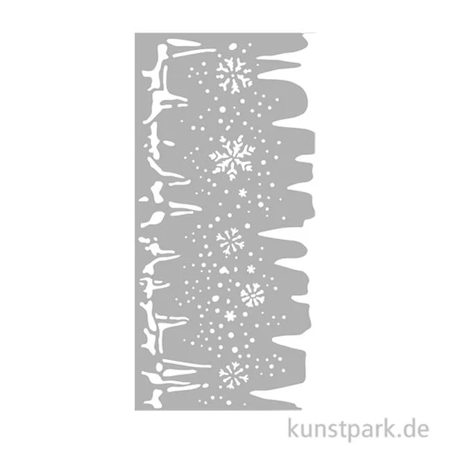 Artikelbild 1 des Artikels “Stamperia Schablone - Create Happiness Dewdrops Snowflakes, 12 x 25 cm “