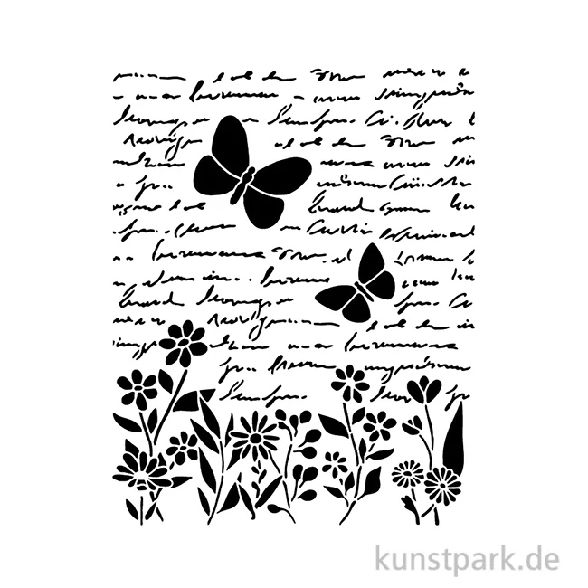 Artikelbild 1 des Artikels “Stamperia Schablone - Daisy Art Letter and Butterfly, 20 x 25 cm “