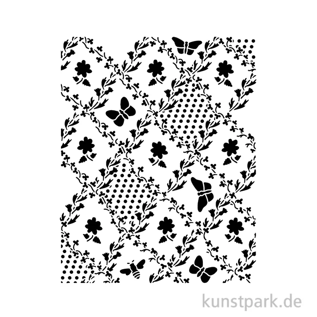 Artikelbild 1 des Artikels “Stamperia Schablone - Daisy Art Texture Butterfly Daisy, 20 x 25 cm “