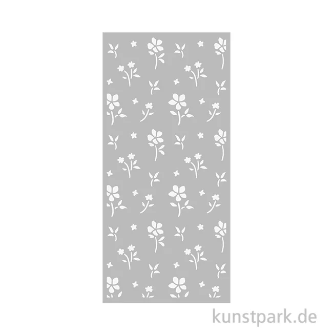 Artikelbild 1 des Artikels “Stamperia Schablone - Family Small Flower Pattern, 12 x 25 cm “