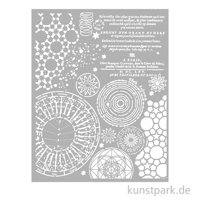Artikelbild 1 des Artikels “Stamperia Schablone - Fortune Macrocosm Patterns, 20 x 25 cm “