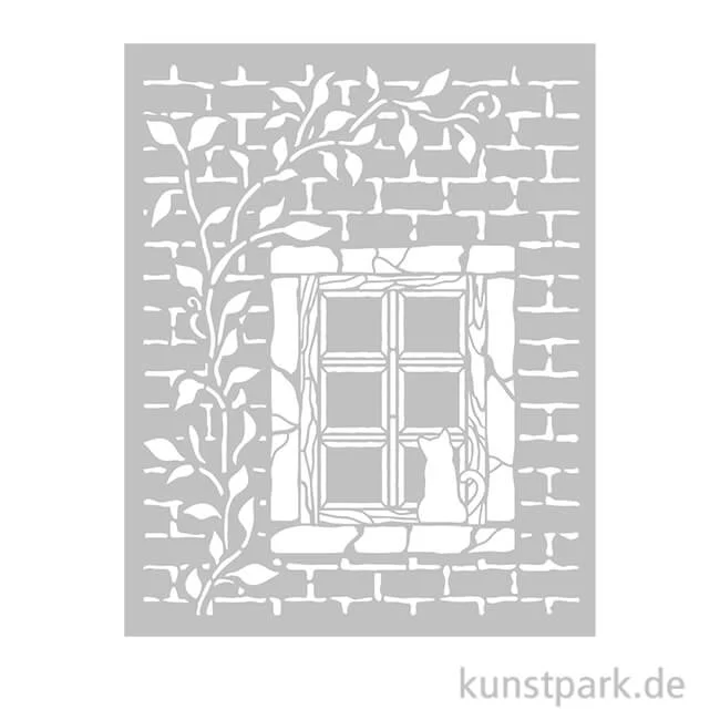Artikelbild 1 des Artikels “Stamperia Schablone - Herbarium Silvae Country Window, 20 x 25 cm “