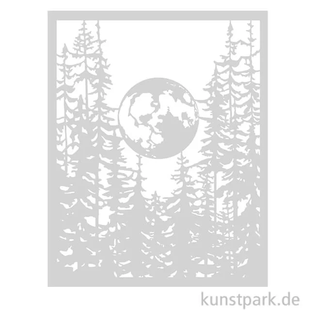 Artikelbild 1 des Artikels “Stamperia Schablone - Herbarium Silvae Moon Forest, 20 x 25 cm “