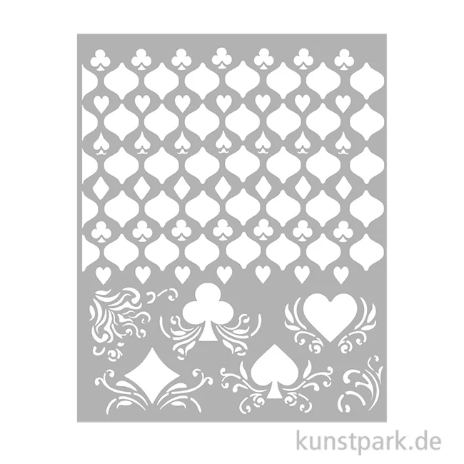 Artikelbild 1 des Artikels “Stamperia Schablone - Master of Magic Cards Pattern, 20 x 25 cm “