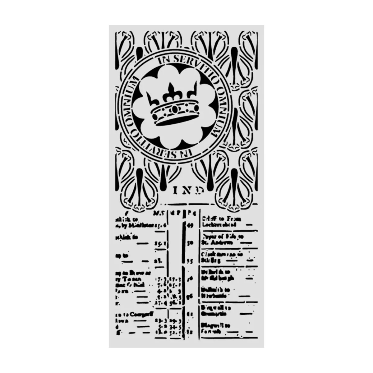 Artikelbild 1 des Artikels “Stamperia Schablone - Our Way Crown, 12 x 25 cm “