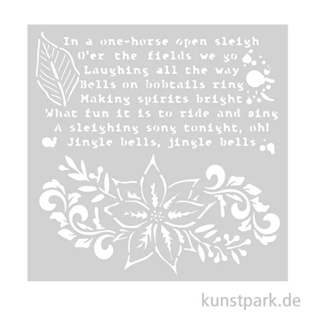 Artikelbild 1 des Artikels “Stamperia Schablone - The Nutcracker Poinsettia, 18 x 18 cm “