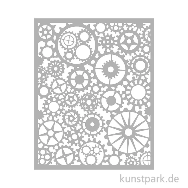 Artikelbild 1 des Artikels “Stamperia Schablone - Voyages Fantastiques Gears Pattern, 20 x 25 cm “
