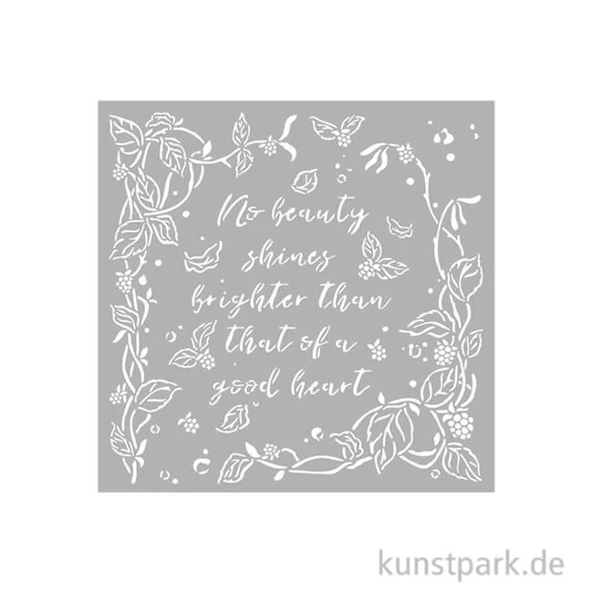 Artikelbild 1 des Artikels “Stamperia Schablone - Woodland Frame with Leaves, 18 x 18 cm “