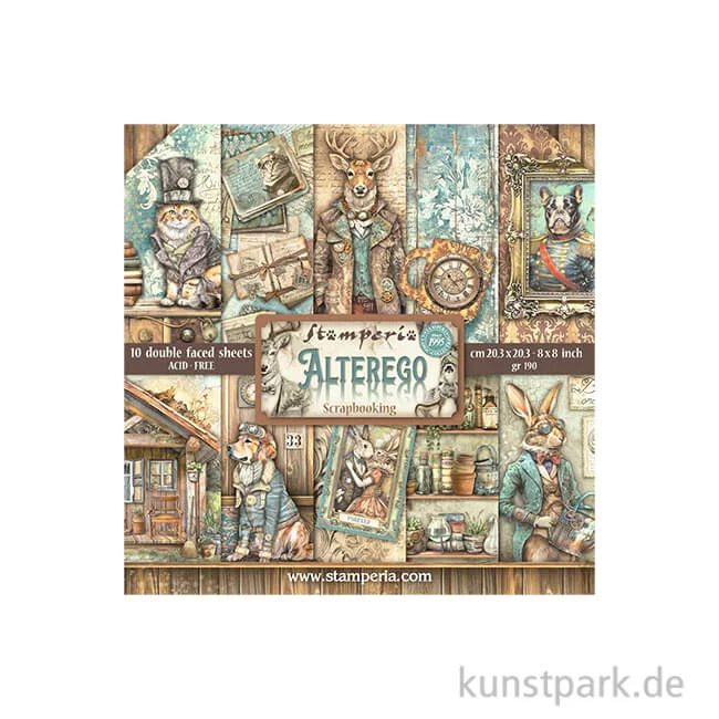 Artikelbild 1 des Artikels “Stamperia Scrapbooking Pad - Alterego, 20,3 x 20,3 cm “