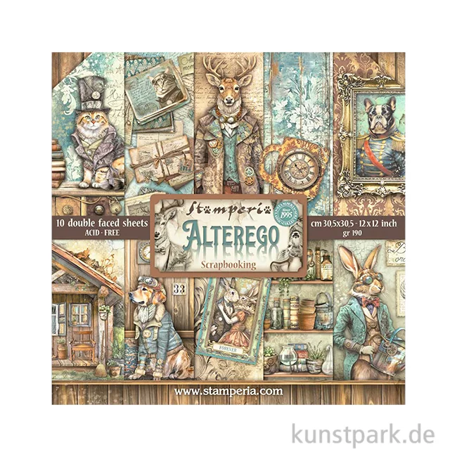Artikelbild 1 des Artikels “Stamperia Scrapbooking Pad - Alterego, 30,5 x 30,5 cm “