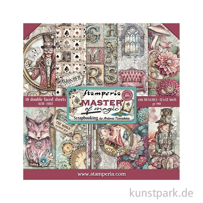 Artikelbild 1 des Artikels “Stamperia Scrapbooking Pad - Master of Magic, 30,5 x 30,5 cm “