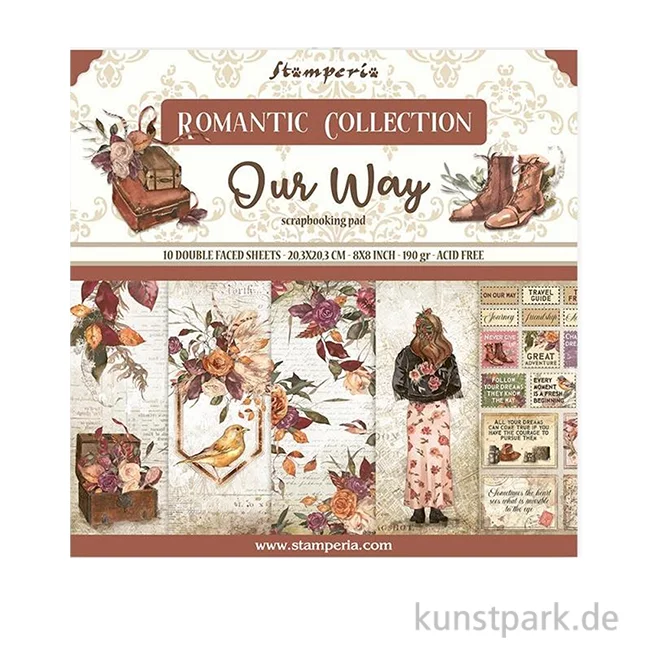 Artikelbild 1 des Artikels “Stamperia Scrapbooking Pad - Our Way 20,3 x 20,3 cm “