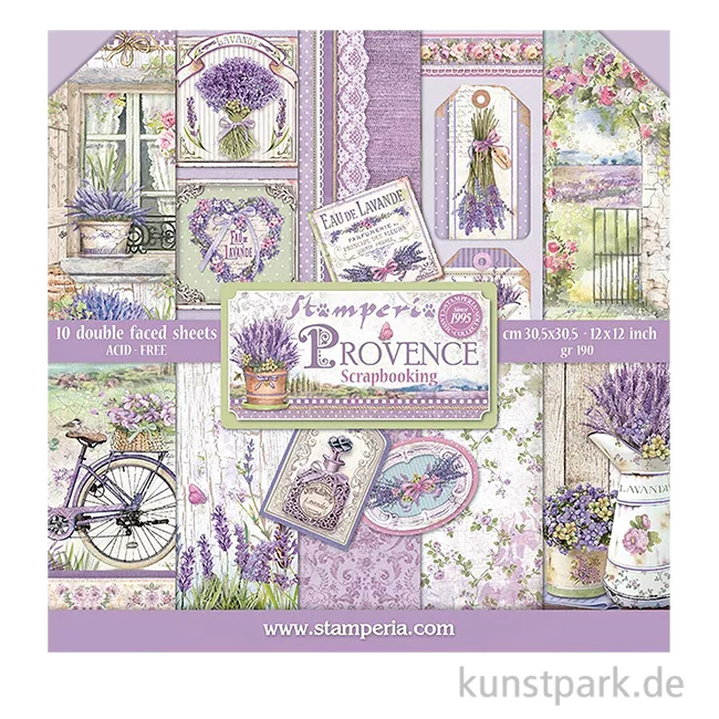 Artikelbild 1 des Artikels “Stamperia Scrapbooking Pad - Provence 30,5 x 30,5 cm “