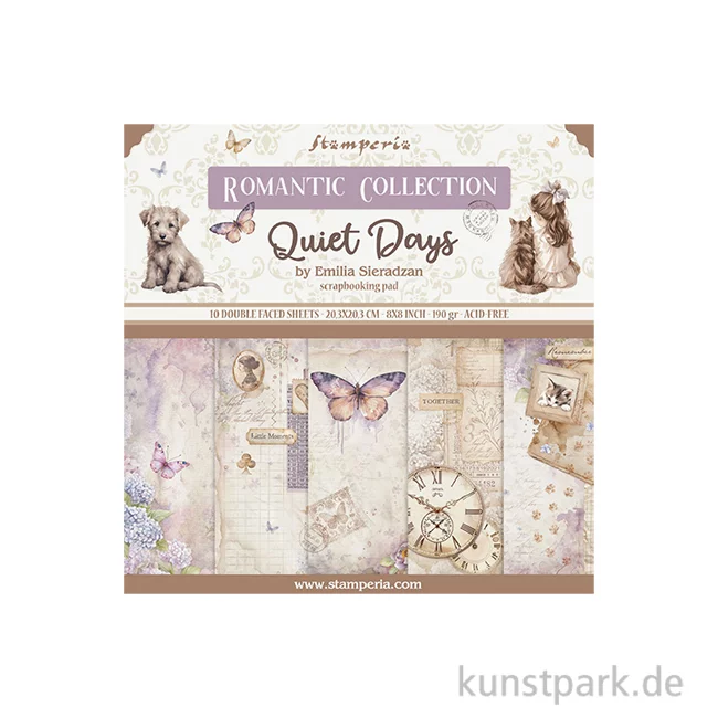 Artikelbild 1 des Artikels “Stamperia Scrapbooking Pad - Quiet Days, 20,3 x 20,3 cm “